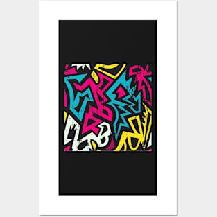 Graffiti geometric Posters and Art